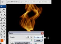 Как сделать огонь в фотошопе